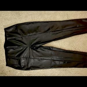 Faux leather pants size large never worn